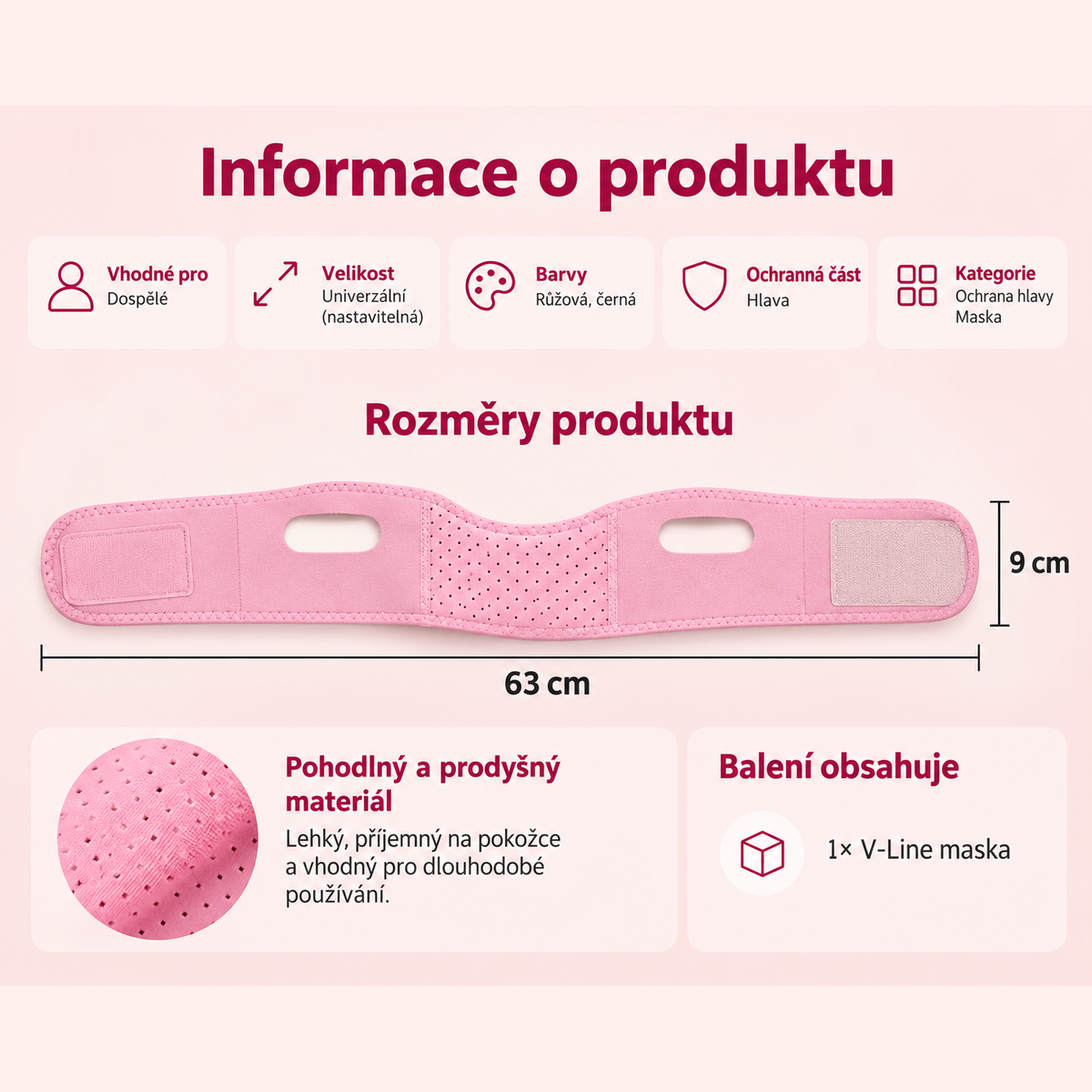 Andora V-Line™ – tvarující maska na obličej